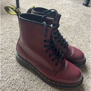 Dr. Martens 1460 Smooth Leather Lace Up Boots Women’s 8